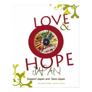 POSTER Record of Leaves LOVE & HOPE Flag (Huge) print
