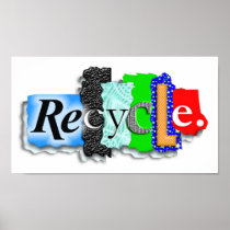 Poster:  "RECYCLE"