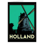 poster retro del viaje del vintage del art déco de felicitaciones