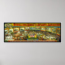 Poster Ringling Brothers Circus "Aviary Aquarium"