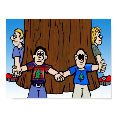 Poster: "Save Our Trees" by celebrationsetc
