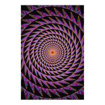 Poster: Sawtooth Tunnel: Psychedelic Abstract posters by spiritswitchboard Poster: Sawtooth Tunnel: Psychedelic Abstract posters