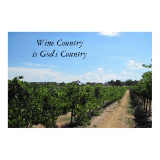 Poster: Sculpterra Vineyards print