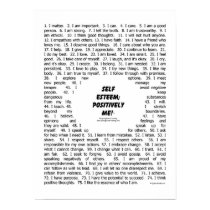 Poster: "Self Esteem_Positively Me" posters