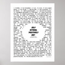 Poster: "Self Esteem_Positively Me"