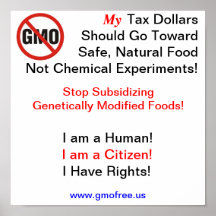 Poster - Stop Subsidizing GMOs