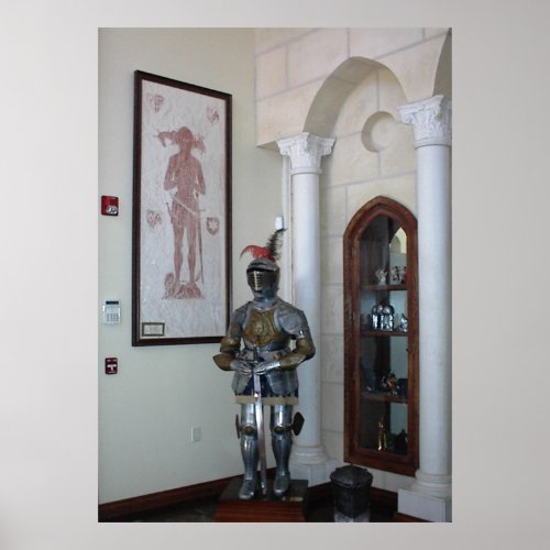 Suit of Armor at Eagle Castle, Paso Robles print