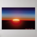 Poster / Sunset from space