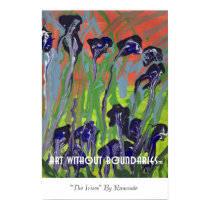 Poster: "The Irises" by Raymonde posters