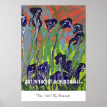 Poster: "The Irises" by Raymonde