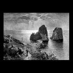 Poster ~ "The Twin Rocks Of Capris ~ Photogravure posters