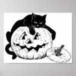 Poster to be colored for Halloween -