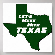 Poster verde de Tejas