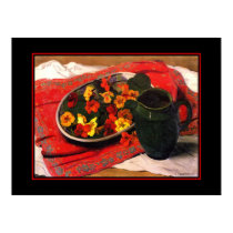 Poster Vintage Art Nasturtium Flowers posters by Zazzle_Vintage Poster Vintage Art Nasturtium Flowers posters