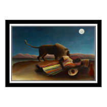 Poster Vintage Art The Sleeping Gypsy 1897 posters