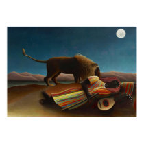 Poster Vintage Art The Sleeping Gypsy 1897 posters