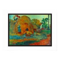 Poster Vintage Art Yellow Hay Ricks posters