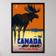 Poster Vintage Canada Travel
