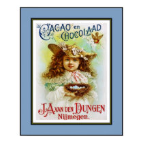 Poster Vintage Holland Cocoa Chocolate posters by Zazzle_Vintage Poster Vintage Holland Cocoa Chocolate posters