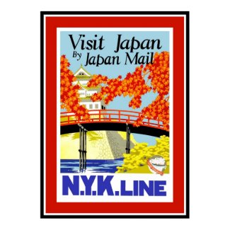 Poster Vintage Travel Japan print