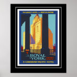 Poster Vintage Travel Poster Royal York Canada