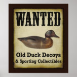 POSTER: Wanted - Duck Decoys posters