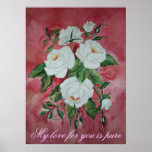 Poster White Roses posters