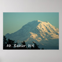 Poster: Winter Mt. Rainier