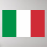 Poster with Flag of Italy