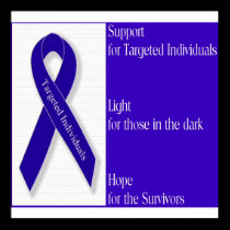 Poster with Indigo Ribbon Logo posters