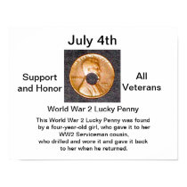 Poster/WW2 Lucky Penny/Support Veterans