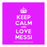 [Crown] keep calm and love messi  Posters