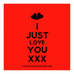 [Two hearts] i just love you xxx  Posters