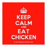 [Crown] keep calm and eat chicken  Posters