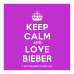 [Crown] keep calm and love bieber  Posters
