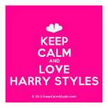 [Two hearts] keep calm and love harry styles  Posters