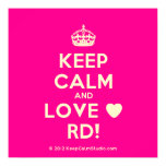 [Crown] keep calm and love ♥ rd!  Posters