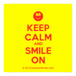 [Smile] keep calm and smile on  Posters