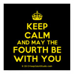 [Crown] keep calm and may the fourth be with you  Posters