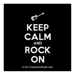 [Electric guitar] keep calm and rock on  Posters
