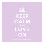 [Crown] keep calm and love on  Posters