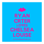 [Two hearts] ryan crter loves chelsea louise  Posters