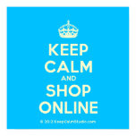 [Crown] keep calm and shop online  Posters