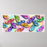 Posters del arte pop de los flips-flopes, impresio