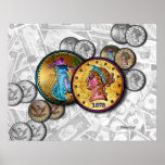 Posters & Fine Art - Big Coin Pop Art