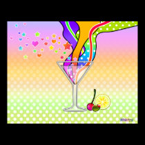 Posters, Fine Art Print, Maxxed Pop Art Martini posters
