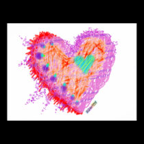 Posters, Prints - Happy Heart posters