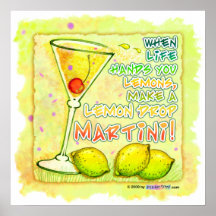 Posters, Prints - Lemon Drop Martini