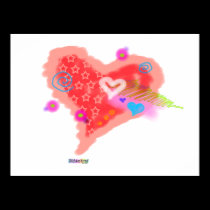 Posters, Prints - ONE CRAZY HEART posters