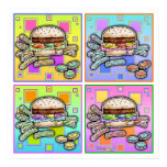 Posters, Prints - Pop Art Burger and Fries